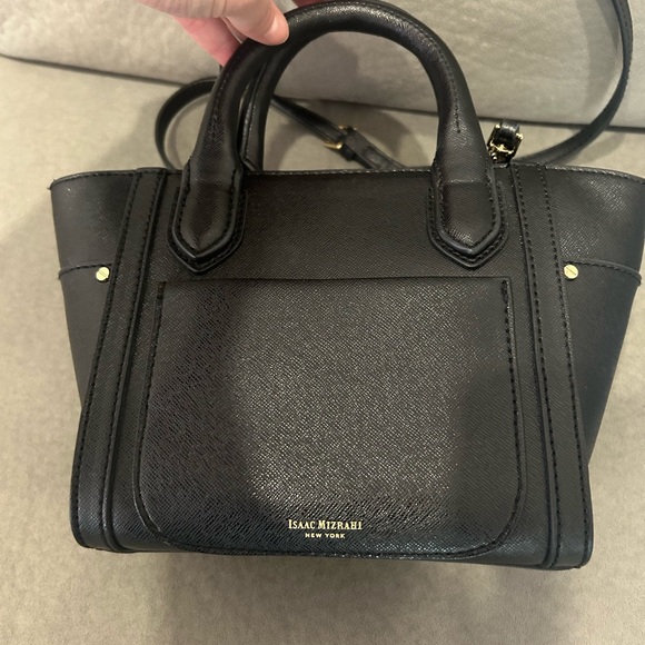 Isaac Mizrahi Valerie Black Convertible Handbag - Picture 4 of 9